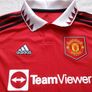 Mint 2022/23 Manchester United Adidas Jersey Size Age 9/10 Years Image 3