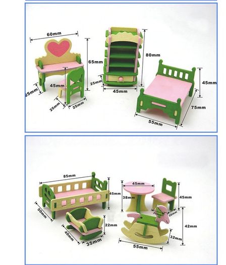 Doll House Wooden Furniture