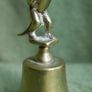 Vintage Brass Handbell Featuring a Mischievous  Handle Image 2