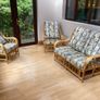 Rattan Suite - Couch and 2 Armchairs Image 2