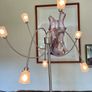Rare IKEA Kryssbo Medusa Tentacle Jellyfish Stainless Floor Dimmer Accent Lamp Image 4