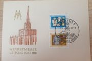 East Germany 1967, Postcard "Autumn Fair Leipzig 1967" with commemorative cancellation - free standard postage