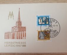 East Germany 1967, Postcard "Autumn Fair Leipzig 1967" with commemorative cancellation - free standard postage