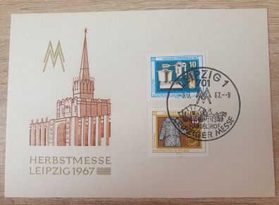 East Germany 1967, Postcard "Autumn Fair Leipzig 1967" with commemorative cancellation - free standard postage