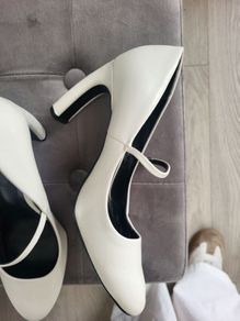 cream mary jane shoes - reduced