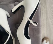 cream mary jane shoes - reduced