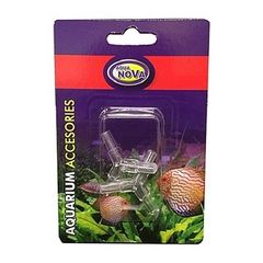Aqua Nova NAT-3 Y Connector 4mm 2 Pack for Aquarium Air Hose