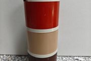 Retro Tupperware Salt Pepper Mustard 3 x stackable containers from 1970s or 80s retro kitchenware