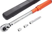 Torque Wrench, 1.3 cm Drive Click Torque Wrench 10-150ft.lb/14-204n.m, Dual-Direction Adjustable Torque Wrench Set, Mechanical Dual Range Scales Torque Wrench Kit with Adapters Extension Rod