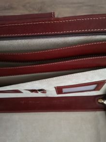 Real leather business briefcase