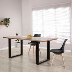 Solid Acacia Wood Dining Table 160 - Rustic