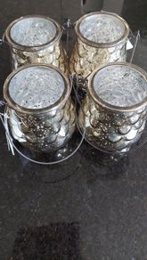 Glass tealight holders