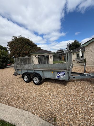 12x6 Ifor Williams Plant Trailer c/w high mesh