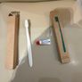 Kraft Recyclable Dental Kit. Toothbrush & toothpaste. Image 2