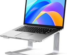Laptop Stand for Desk, Metal Laptop Riser Holder, Removable Notebook Stand Ventilated Cooling Computer Stand Compatible with 10-15.6 Laptops