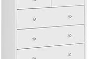 Pure Wooden Chest of Drawers 60 x 70 x 35 cm Beech with 5 Drawers Multi-Purpose