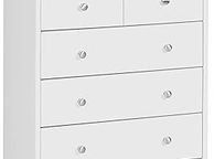 main image for ad Pure Wooden Chest of Drawers 60 x 70 x 35 cm Beech with 5 Drawers Multi-Purpose