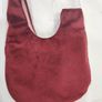 Wrist hand bag - double sided burgundy / pink Image 4