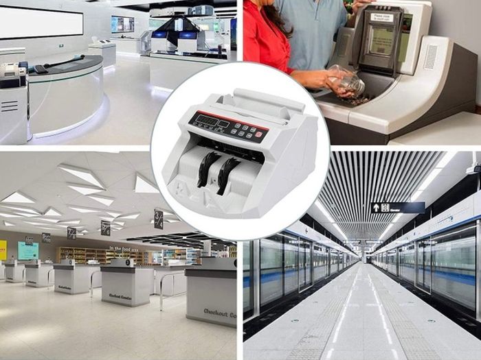 Money Bill Counter 1000 PCS/min 80W Currency Cash Counting Machine UV MG Counterfeit Detection with LED Display (FREE POSTAGE)