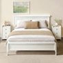 Bedside Table with 3 Drawers - Modern Nightstand - Bedside Cabinet Wooden Fluted Easy to Assemble - Bed Side Table for Bedroom Living Room Small Spaces - 55 x 33 x 30 cm (White) Image 6