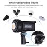 Andoer LED Video Light Studio Lamp 150W Daylight 5600K CRI93+ TCLI95+ 16000LM Dimmable Bowens Mount USB Port Remote Control Image 3