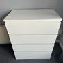 IKEA MALM Chest of Drawers - 4 drawers -White Image 2