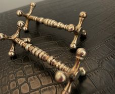 Vintage silver-plated knife rests