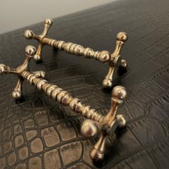 Vintage silver-plated knife rests