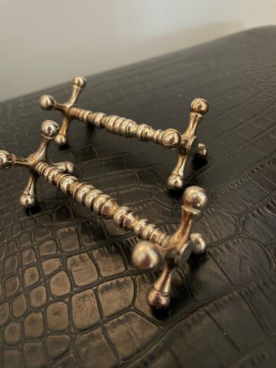 Vintage silver-plated knife rests