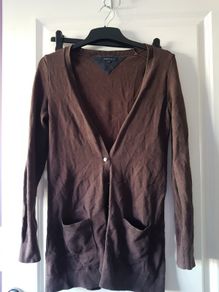 Hilfiger brown sweater label size s worn twice