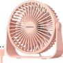 USB Desk Fan, 3 Speeds Adjustable Strong Wind Table Fan, 360 Degree Rotation Mini Personal Fan 6 Inches Portable Cooling Fan for Desktop Office Home Bedroom Car Outdoor Camping MULTIPLE COLOURS AVAILABLE (FREE POSTAGE) Image 6
