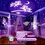 Remote Night Light Projector & Room Decor, 15 Films, 15 White Noises/Lullabies Moon Star Projector Night Light, USB Rechargeable Night Light Projector, Portable Sound Machine Star Light Projector Lamp, Kawaii Gift Halloween, Christmas Gift Image 4