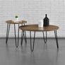 Dorel Owen Retro Round End Table- Walnut - 3613222COMUK Image 4