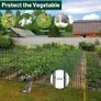 15 Panels No Dig Garden Fence  81 cm (H) X 1080 cm (L) Outdoor Decorative Tall Dog Fence for Yard, Animal Barrier, Rustproof Metal Garden Edging and Borders | Temporary Fencing Stakes Image 4
