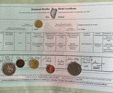 Luke Kelly of The Dubliners - Birth Certificate