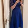 Elegant Blue Lace Dress Image 2