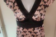 BNWT Vila satin butterflies patter blouse size M UK10 EU38 Postage included