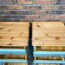 Bedside tables / lockers refurbished solid pine Image 4