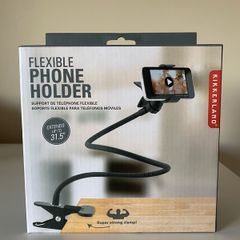 Brand new Kikkerland flexible phone holder, with box