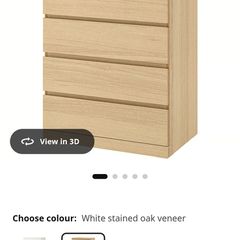 Brand New Ikea Oak Chest Of Drawers