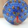 Retro Glass Paper Weight ( Peacock ) Image 4