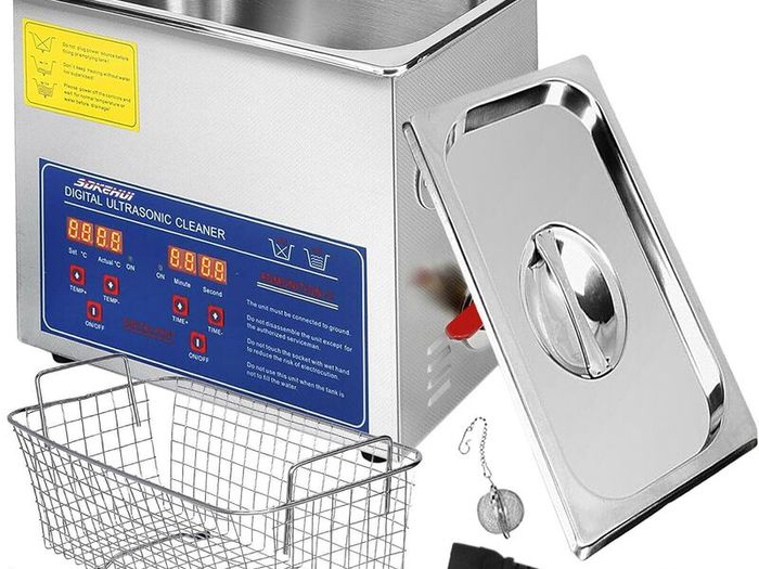 10L Ultrasonic Cleaner with Heater and Timer, 240W Stainless Steel Ultrasonic Cleaning Machine