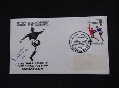 Great Britain Stamps : Signed Cover - Swindon Town v Arsenal Football League Cup Final , 1969