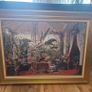 Large Framed Canvas-Style Botanical Print Image 2