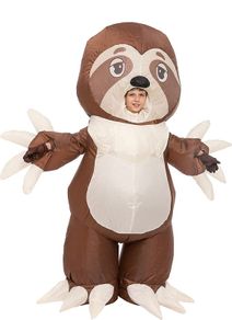 Creations Inflatable Halloween Costume Full Body Sloth Inflatable Costume - Child Unisex 7-10 Years Old Inflatable Costume Brown (FREE POSTAGE)