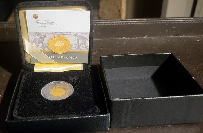 gold proof Plough man coin