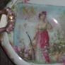antique hand painted bowl signed Image 2