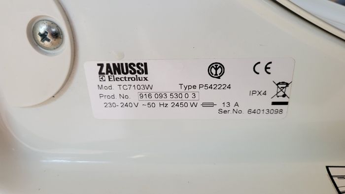 Tumble Dryer - White Zanussi electrolux autoreverse 6kg dryer
