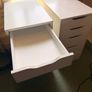 2x IKEA Alex Drawers White Image 2
