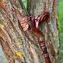 Unique Handmade Walking Stick, Viking Warrior Handle, Never Used Image 2